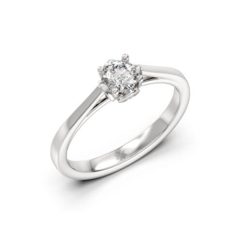 Anillo de Compromiso Solitario Ryvis Oro Blanco 18kt Anillo de compromiso RYVIS en oro blanco 18k Fairmined o platino responsable 950 con diamante de laboratorio disponible en 30, 50 o 100 puntos