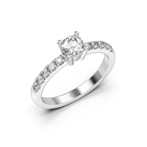 Anillo de Compromiso Solitario Stella Platino