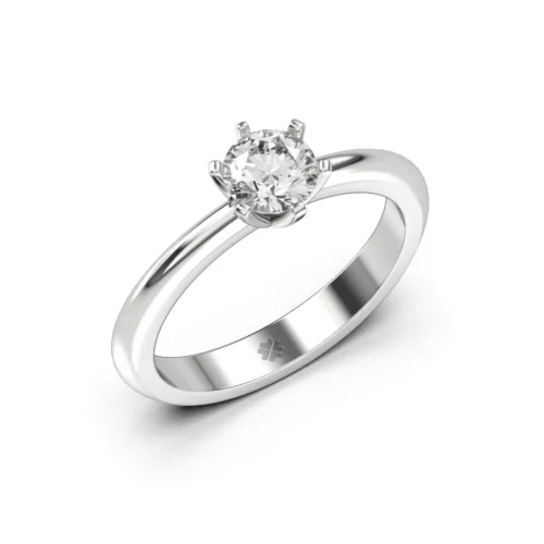 Anillo de Compromiso Solitario Stelys Platino