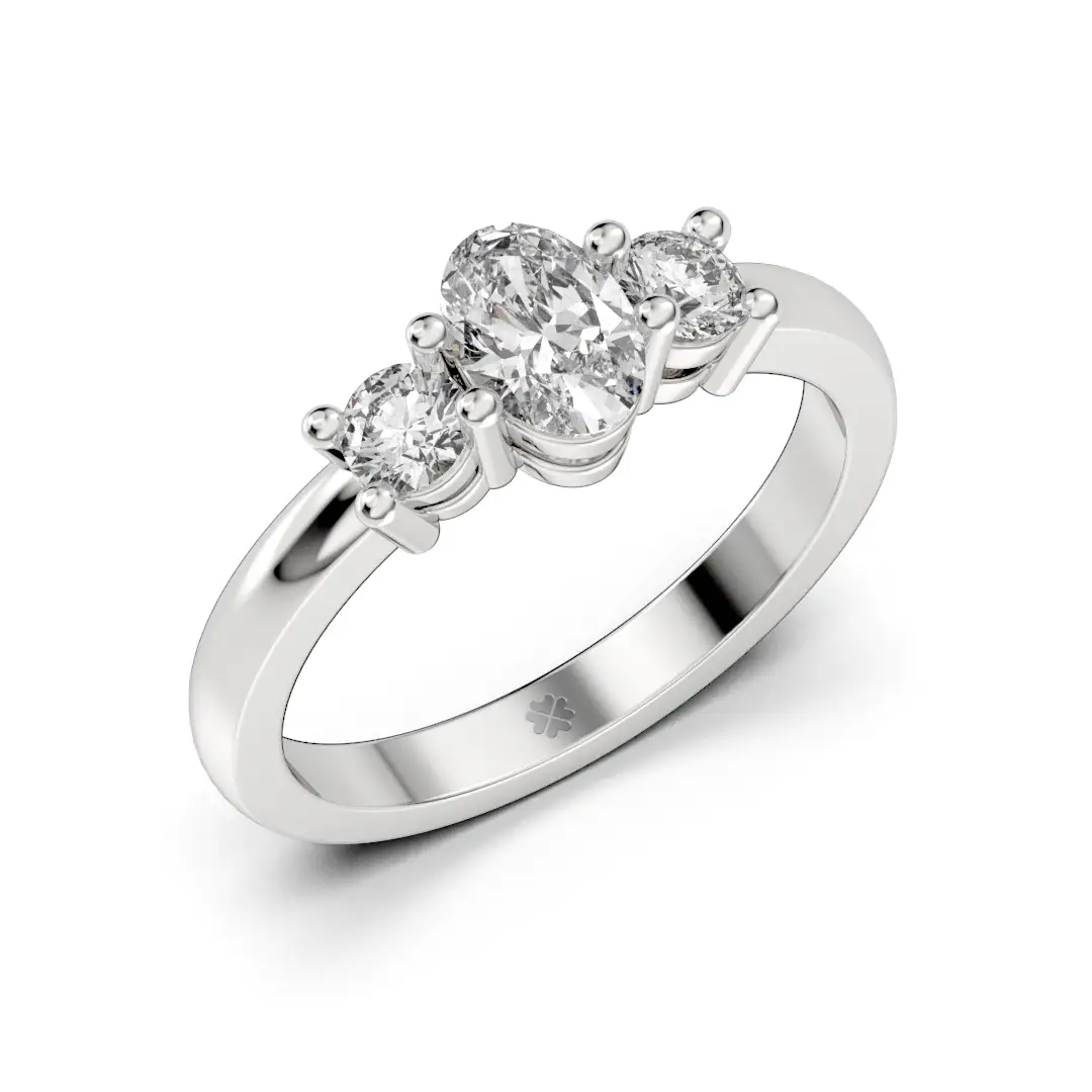 Anillo de Compromiso Tricillo Semper Amans Platino Anillo de Compromiso Tricillo Semper Amans Platino