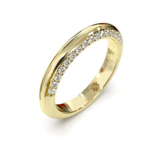 Alternative view of Argolla de Matrimonio Side Oro Amarillo 18kt