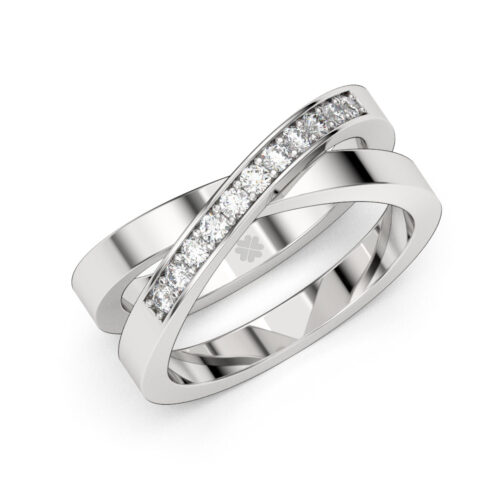 Anillo de Compromiso Cintillo Sirus Oro Blanco 18kt Anillo de Compromiso Cintillo Sirus Platino