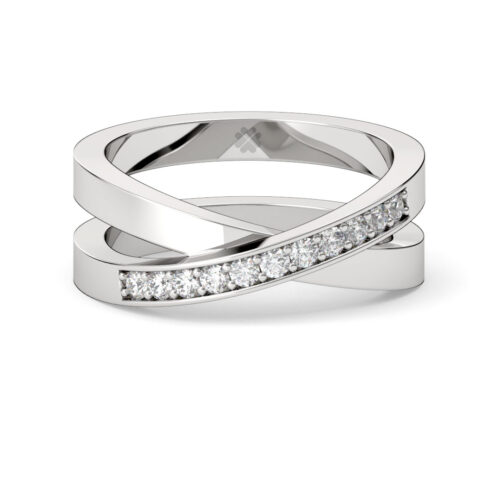 Anillo de Compromiso Cintillo Sirus Oro Blanco 18kt Anillo de Compromiso Cintillo Sirus Oro Blanco 18kt