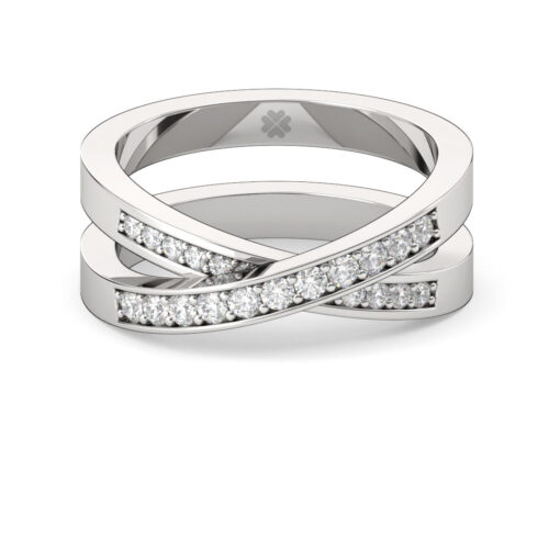 Anillo de Compromiso Cintillo Sirus Bini Oro Blanco 18kt Anillo de Compromiso Cintillo Sirus Bini Oro Blanco 18kt