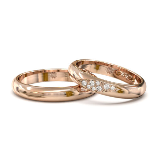 Argollas de Matrimonio Sky Oro Rosa 18kt Alternative view of Argollas de Matrimonio Sky Oro Rosa 18kt