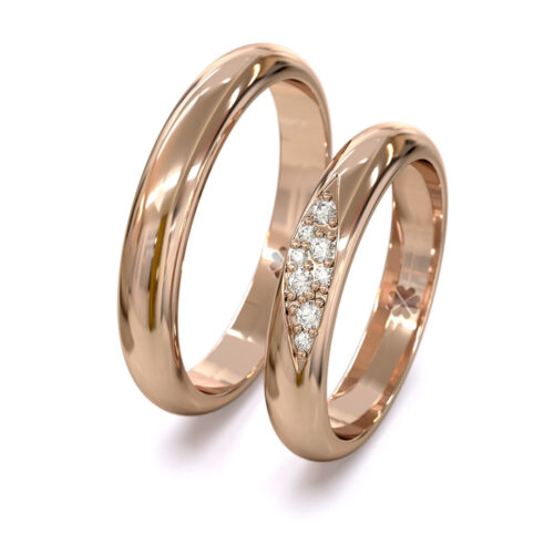 Argollas de Matrimonio Sky Oro Rosa 18kt Argollas de Matrimonio Sky Oro Rosa 18kt
