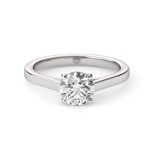 Anillo de Compromiso Solitario Solum Oro Blanco 18kt Anillo de compromiso SOLUM en oro blanco 18k Fairmined o platino responsable 950 con diamante de 100, 150 o 200 puntos de origen en laboratorio