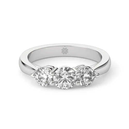 Anillo de Compromiso Tricillo Spica Oro Blanco 18kt