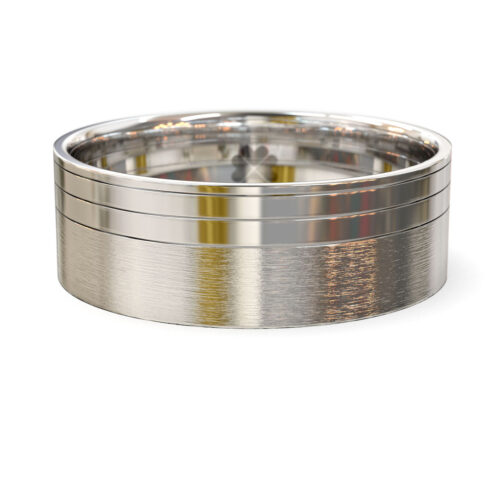 Argolla de Matrimonio Star Oro Blanco 18kt o Platino