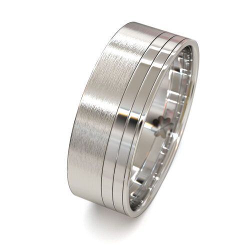 Alternative view of Argolla de Matrimonio Star Oro Blanco 18kt o Platino