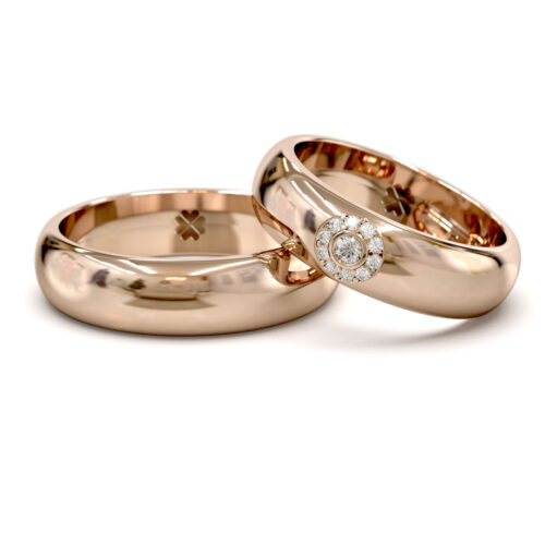 Argollas de Matrimonio Sun Oro Rosa 18kt Alternative view of Argollas de Matrimonio Sun Oro Rosa 18kt