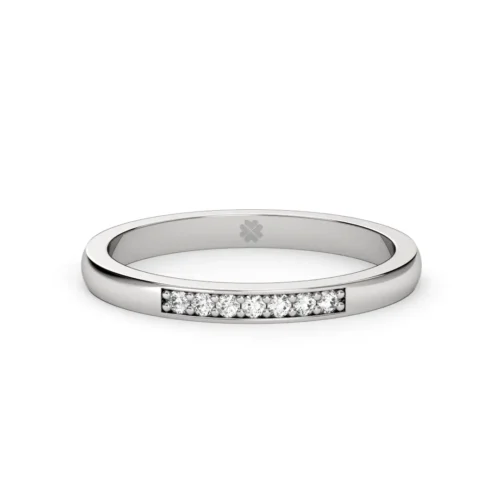 Anillo de Compromiso Cintillo Telos Oro Blanco 18kt