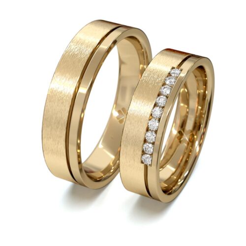 Argollas de Matrimonio Tempo Oro Miel 18kt Argollas de Matrimonio Tempo Oro Miel 18kt