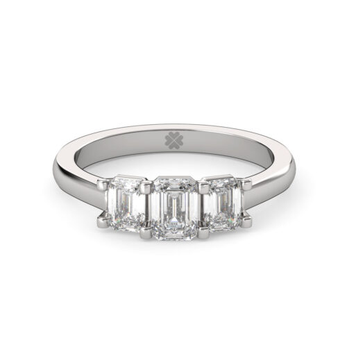 Anillo de Compromiso Tricillo Umbrys Oro Blanco 18kt Anillo de compromiso UMBRYS en oro blanco 18k Fairmined o platino responsable 950 con diamante de 50, 100 o 150 puntos de origen en laboratorio