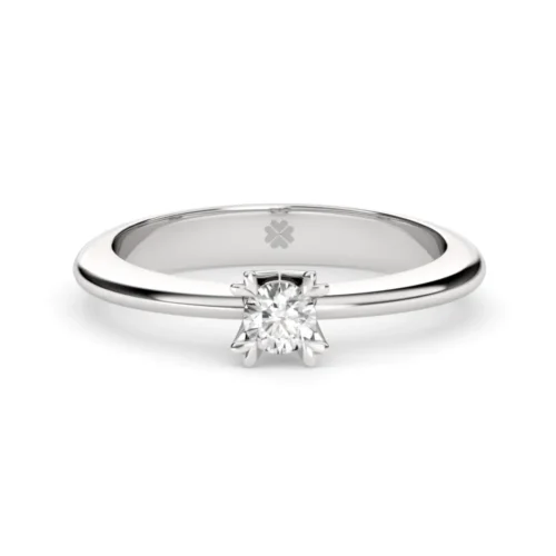 Anillo de Compromiso Solitario Venetus Oro Blanco 18kt