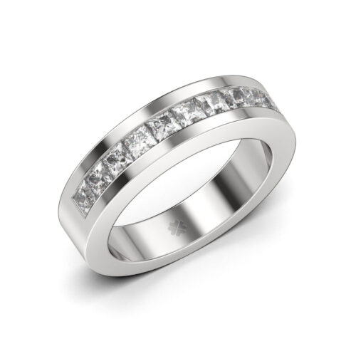 Anillo de compromiso VOCAT en oro blanco 18k Fairmined o platino responsable 950 con diamante de 10 puntos originario de Canadá