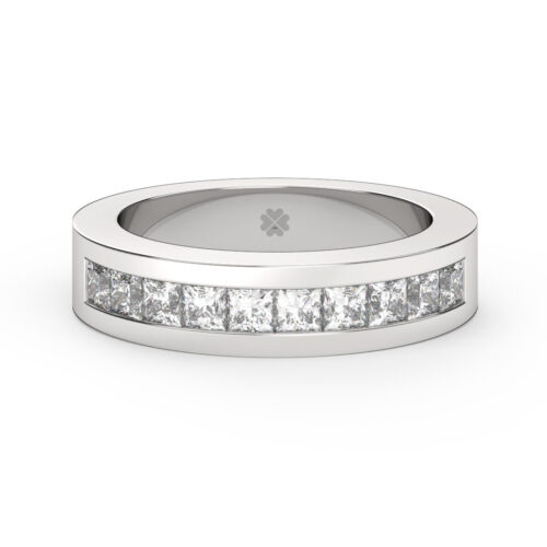 Anillo de Compromiso Cintillo Vocat Oro Blanco 18kt Anillo de compromiso VOCAT en oro blanco 18k Fairmined o platino responsable 950 con diamante de 10 puntos originario de Canadá