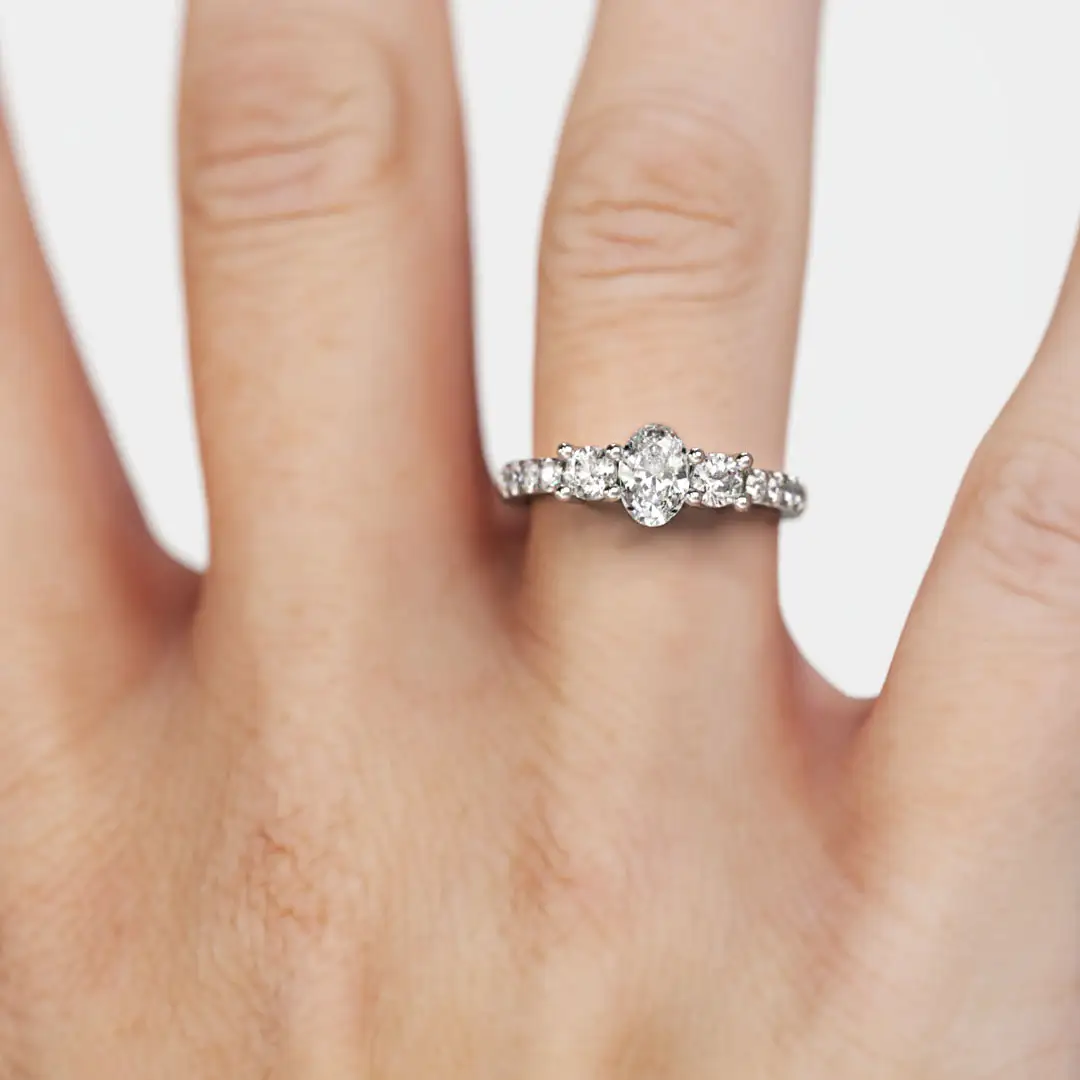 Anillo de Compromiso Tricillo Aeterna Lux Platino Anillo de Compromiso Tricillo Aeterna Lux Platino - Imagen 3