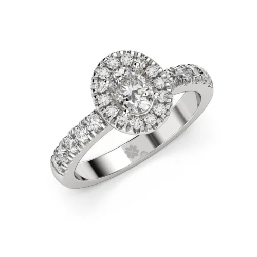 Anillo Halo Aria Platino Anillo Halo Aria Platino