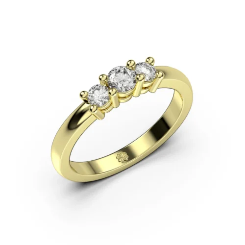 Anillo Tricillo Ember Oro Amarillo 18kt Anillo Tricillo Ember Oro Amarillo 18kt