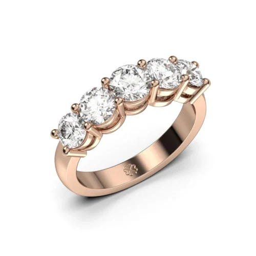 Anillo Quintillo Hibiscus Rose Oro Rosa 18kt Anillo Quintillo Hibiscus Rose Oro Rosa 18kt