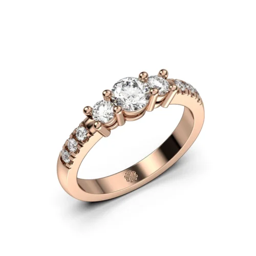 Anillo Tricillo Ignis Rose Oro Rosa 18kt Anillo Tricillo Ignis Rose Oro Rosa 18kt