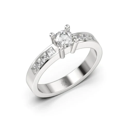 Anillo Solitario Luceri Platino Anillo Solitario Luceri Platino