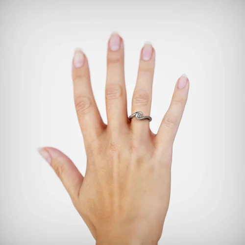 Anillo Solitario Nayades Platino Alternative view of Anillo Solitario Nayades Platino