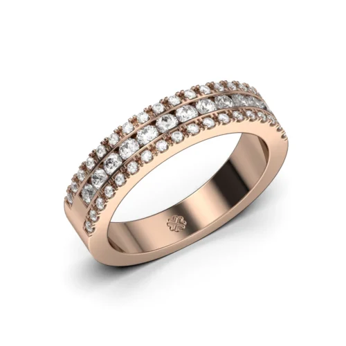 Anillo Cintillo Nefeli Rose Oro Rosa 18kt Anillo Cintillo Nefeli Rose Oro Rosa 18kt