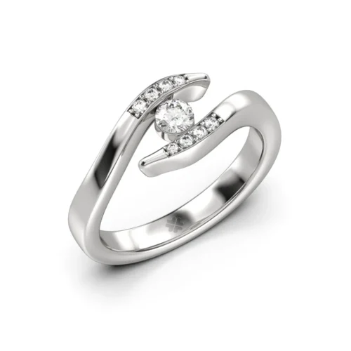 Anillo Solitario Pyris Lux Platino Anillo Solitario Pyris Lux Platino