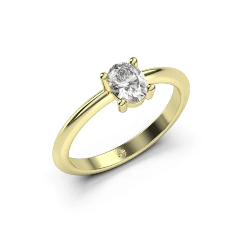 Anillo Solitario Pluvia Oro Amarillo 18kt Anillo Solitario Pluvia Oro Amarillo 18kt
