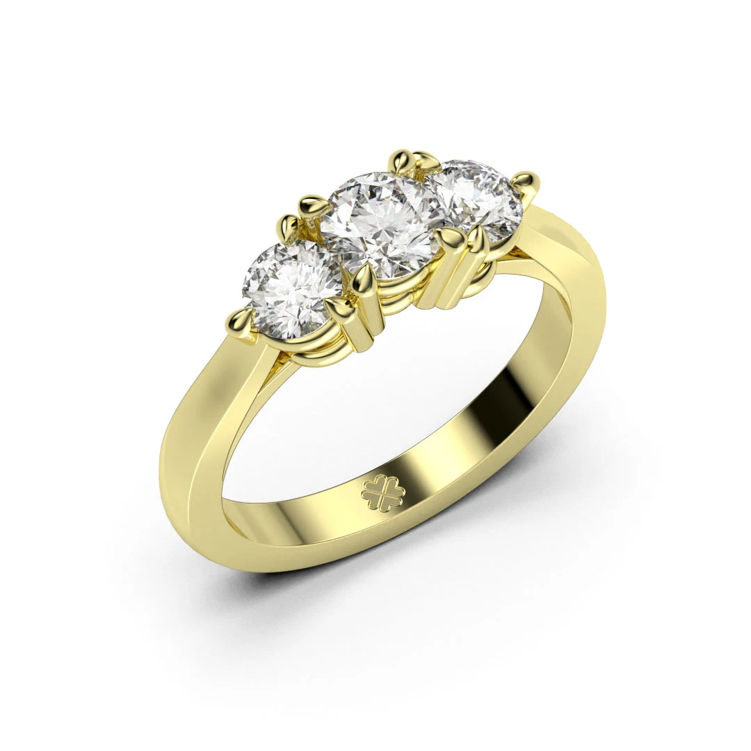 Anillo Tricillo Spica Oro Amarillo 18kt Anillo Tricillo Spica Oro Amarillo 18kt