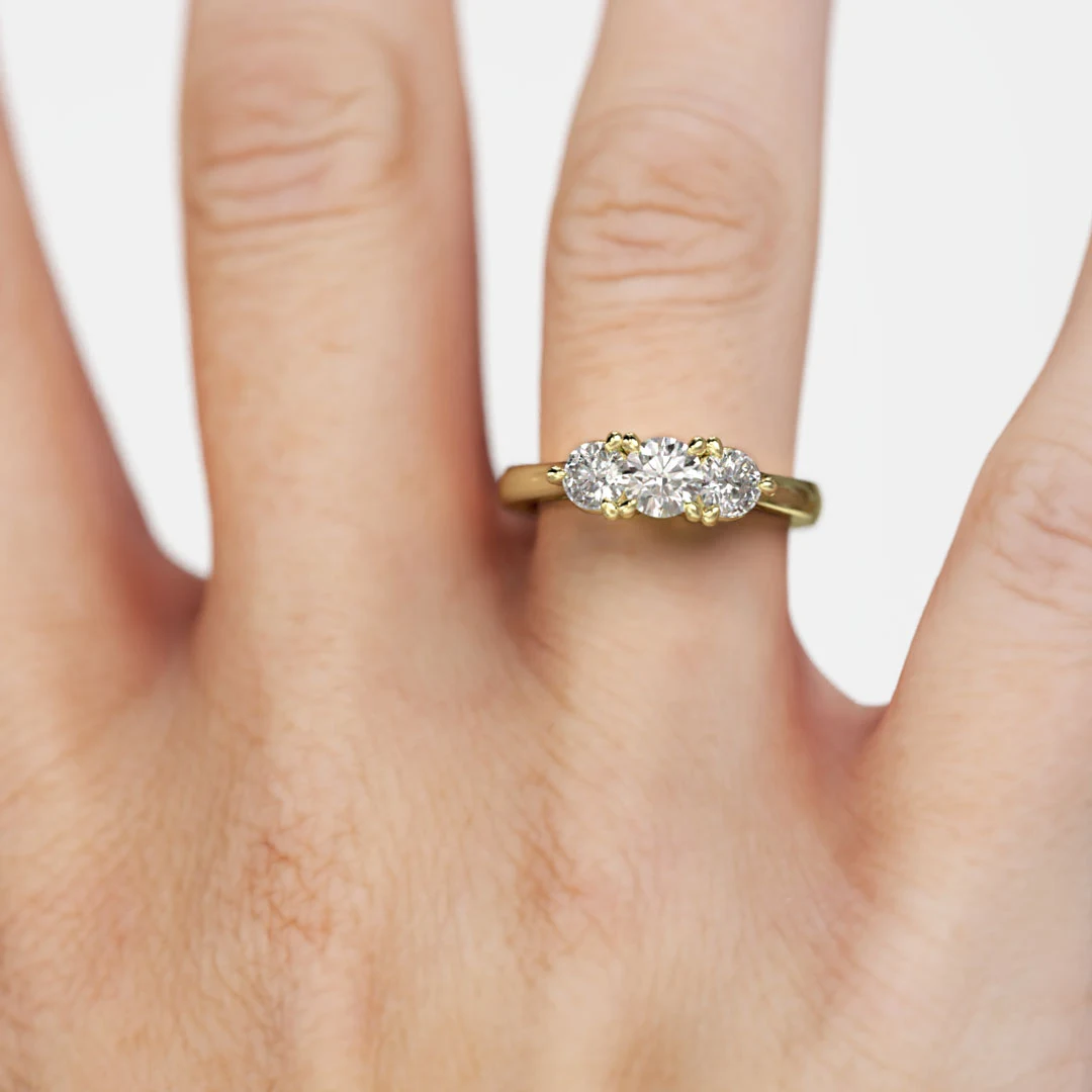 Anillo Tricillo Spica Oro Amarillo 18kt Anillo Tricillo Spica Oro Amarillo 18kt - Imagen 3