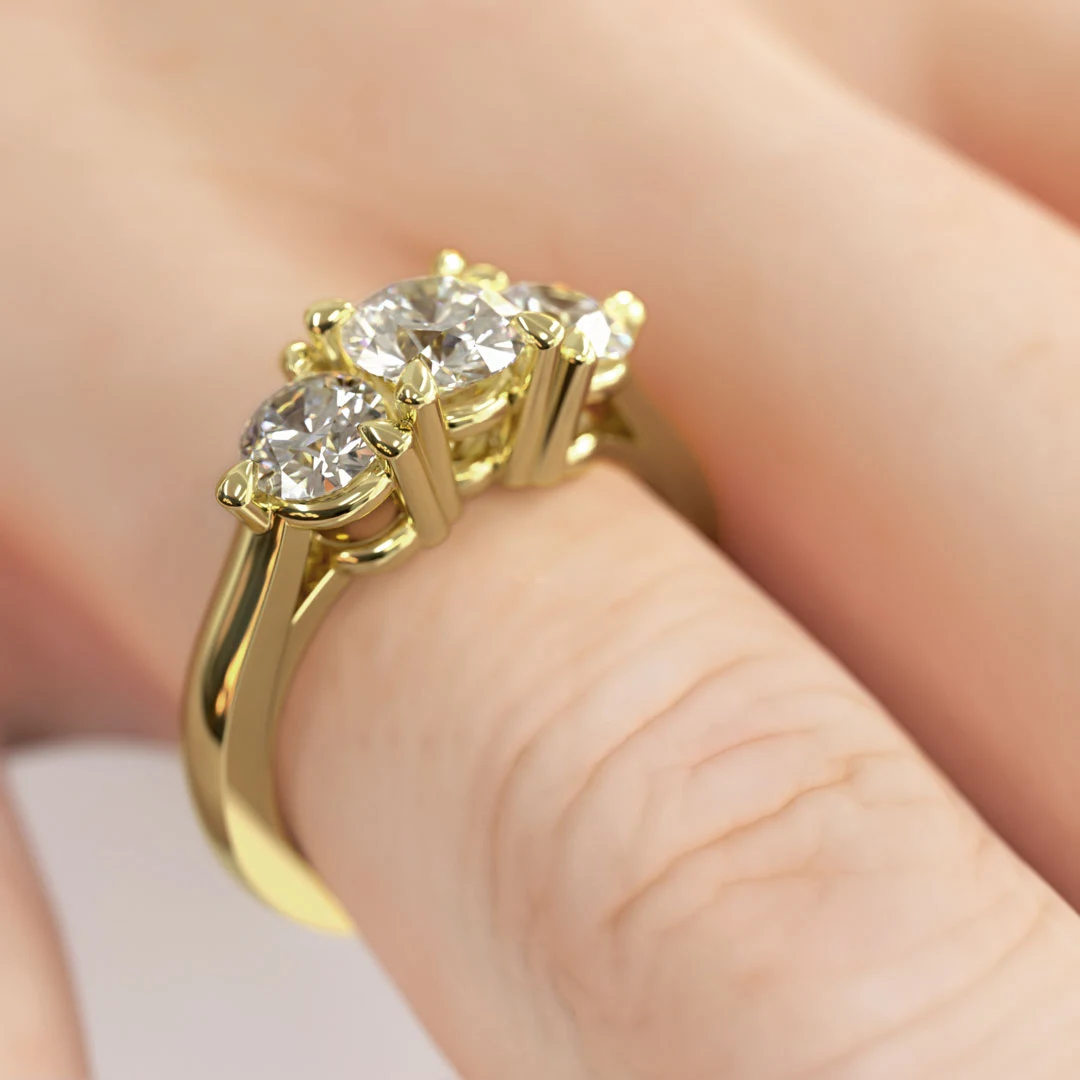 Anillo Tricillo Spica Oro Amarillo 18kt Anillo Tricillo Spica Oro Amarillo 18kt - Imagen 4