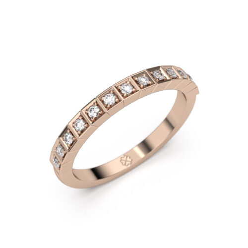 Anillo Cintillo Adenis Rose Oro Rosa 18kt Anillo Cintillo Adenis Rose Oro Rosa 18kt