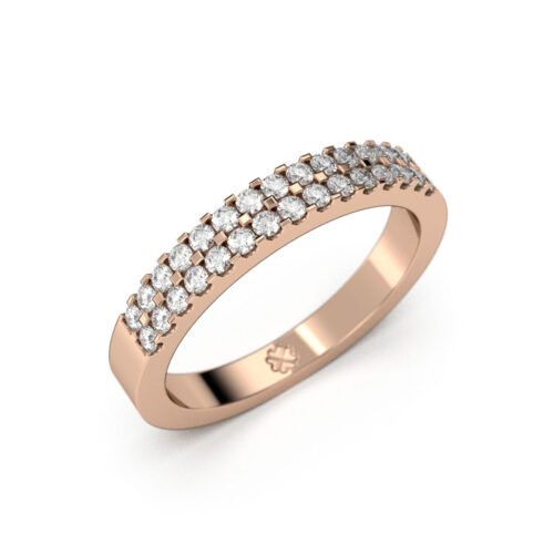 Anillo Cintillo Astra Rose Oro Rosa 18kt Anillo Cintillo Astra Rose Oro Rosa 18kt