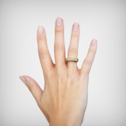 Alternative view of Anillo Cintillo Caelum Oro Amarillo 18kt