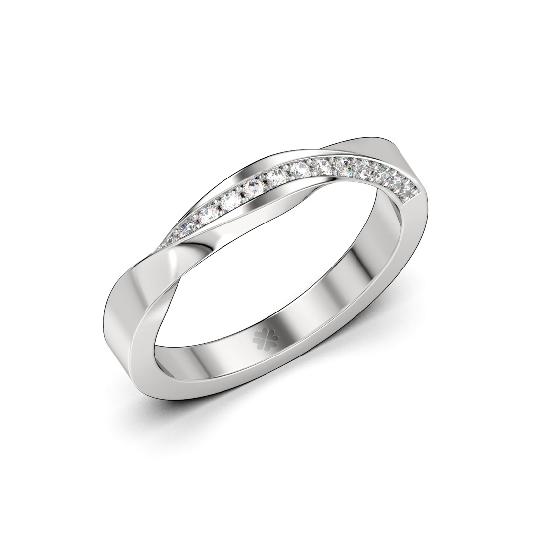 Anillo Cintillo Cineres Platino Anillo Cintillo Cineres Platino