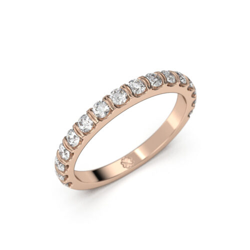 Anillo Cintillo Cinis Rose Oro Rosa 18kt Anillo Cintillo Cinis Rose Oro Rosa 18kt