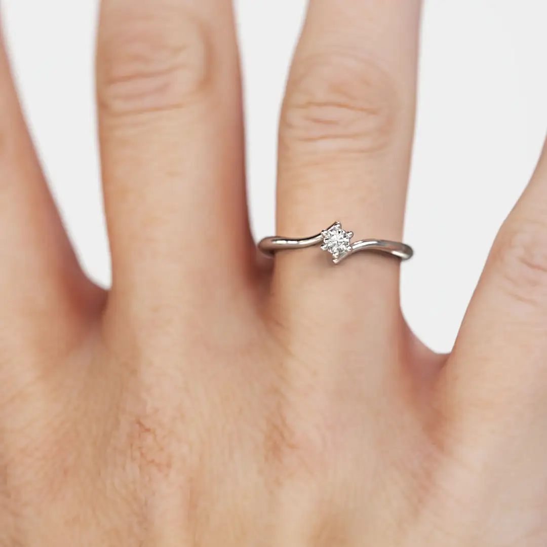 Anillo de Compromiso Solitario Consortium Platino Anillo de Compromiso Solitario Consortium Platino - Imagen 3