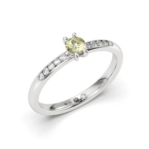 Anillo de Compromiso Solitario Amanecer Platino Zafiro Anillo de Compromiso Solitario Amanecer Platino Zafiro