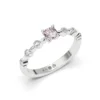 Anillo de Compromiso Solitario Brisa Platino Zafiro