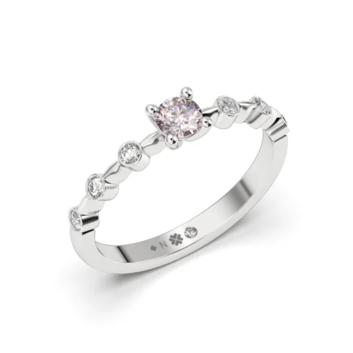 Anillo de Compromiso Solitario Brisa Platino Zafiro Anillo de Compromiso Solitario Brisa Platino Zafiro