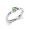 Anillo de Compromiso Solitario Constelación Platino Diamante Corte Brillante