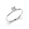 Anillo de Compromiso Solitario Deseo Platino Diamante Corte Brillante Anillo de Compromiso Solitario Deseo Platino Diamante Corte Brillante