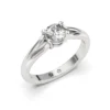 Anillo de Compromiso Solitario Destino Platino Diamante Corte Brillante Anillo de Compromiso Solitario Destino Platino Diamante Corte Brillante