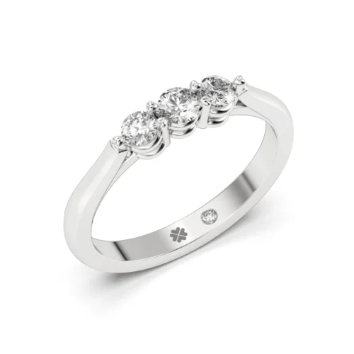 Anillo de Compromiso Tricillo Donde todo Comienza Platino Diamante Corte Brillante Anillo de Compromiso Tricillo Donde todo Comienza Platino Diamante Corte Brillante