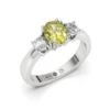 Anillo de Compromiso Tricillo Lucero Platino Zafiro