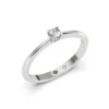 Anillo de Compromiso Solitario Momento Platino Diamante Corte Brillante Anillo de Compromiso Solitario Momento Platino Diamante Corte Brillante
