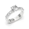 Anillo de Compromiso Solitario Nexo Platino Diamante Corte Brillante Anillo de Compromiso Solitario Nexo Platino Diamante Corte Brillante